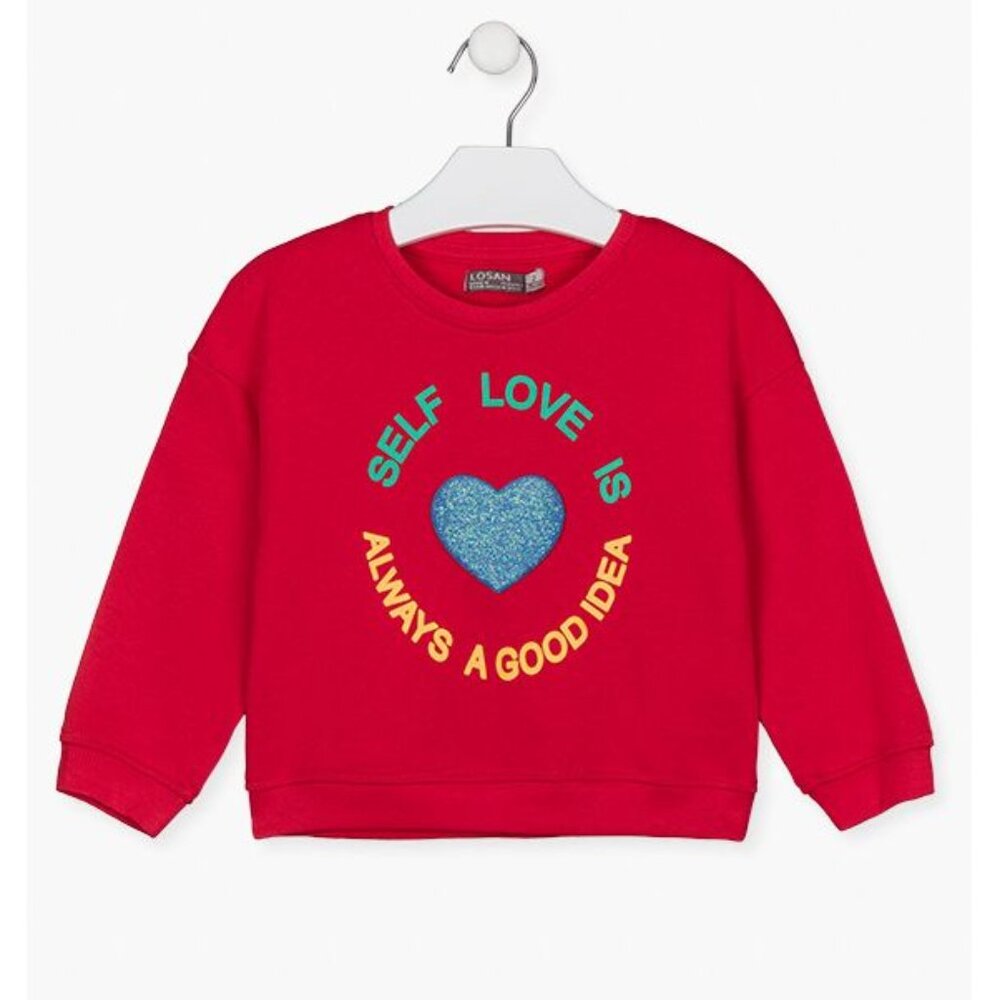 NWT Red sweatshirt with print